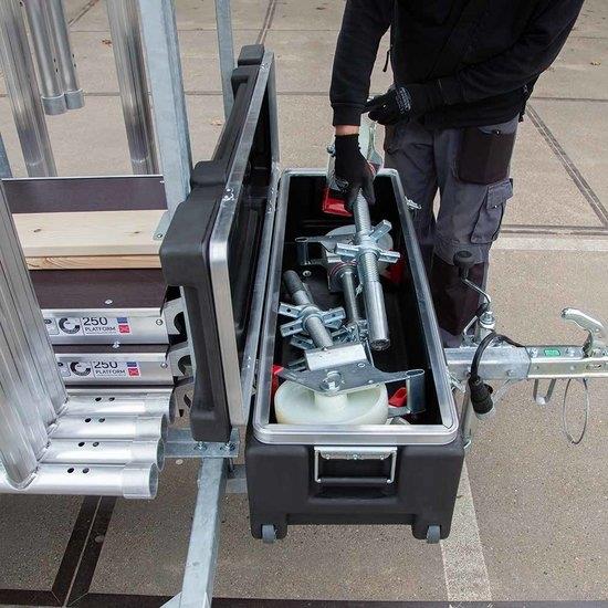 euroscaffoldgereedschapskiststeigeraanhanger